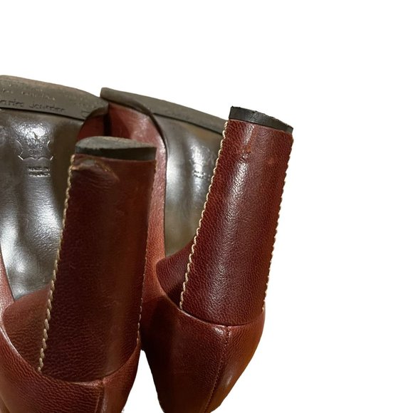 Charles Jordan Women's Leather Brown Slip-on  Shoes Size 8 M - Picture 9 of 10